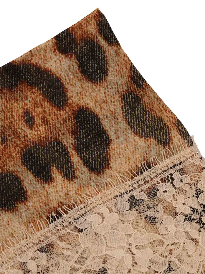 Silk Scarf Brown Neckerchief