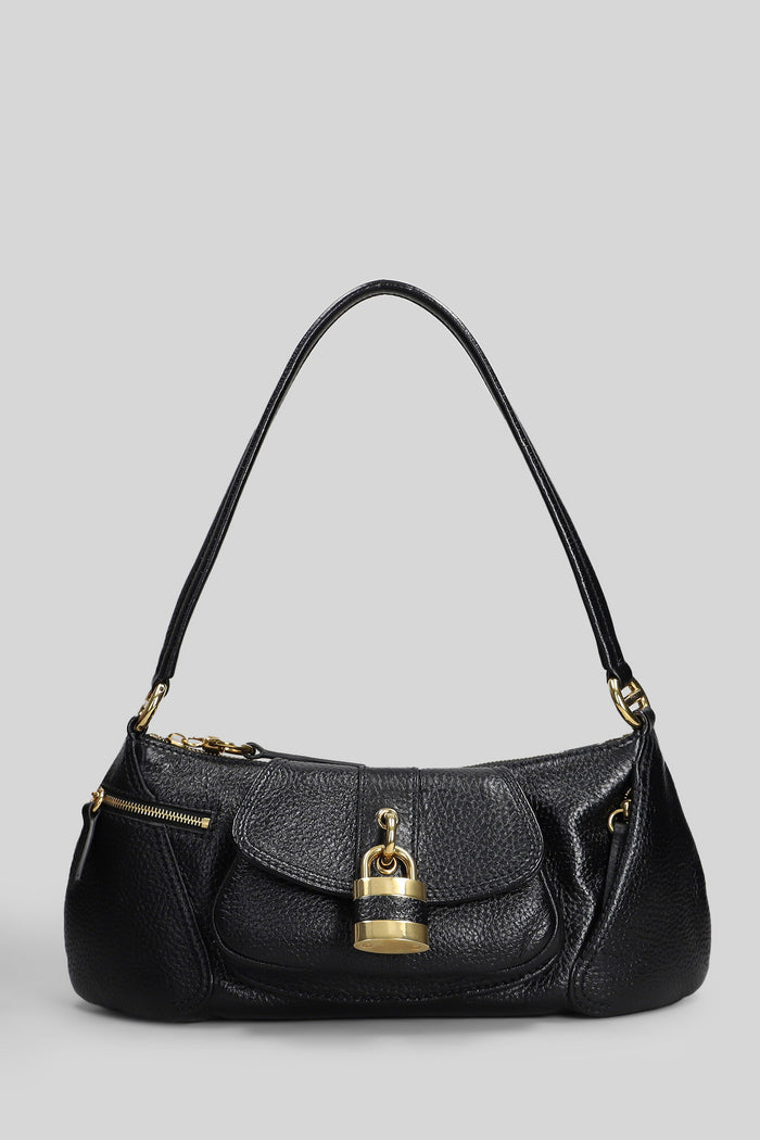 The 99 Shoulder bag in black leather Borse