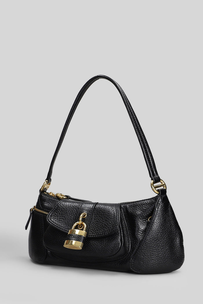 The 99 Shoulder bag in black leather Borse
