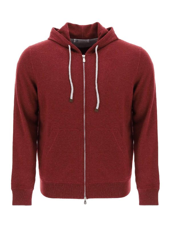 Brunello Cucinelli Mens Sweater M2223246_cqr25 Red Clothing