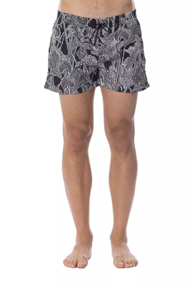 Roberto Cavalli Sport Polyester swim shorts in black