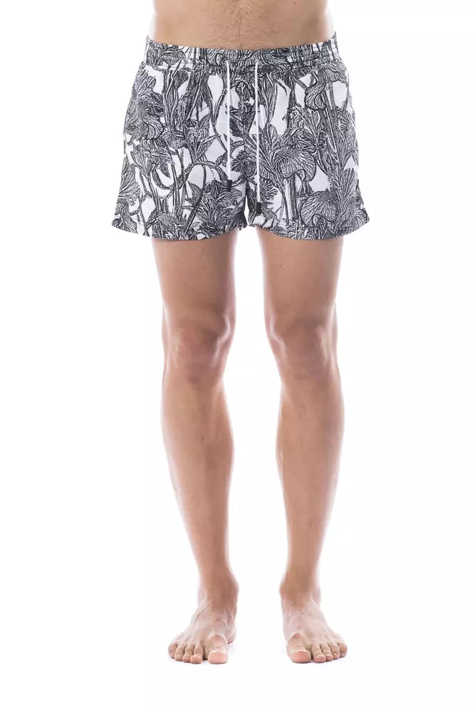 Roberto Cavalli Sport Polyester swim shorts in black