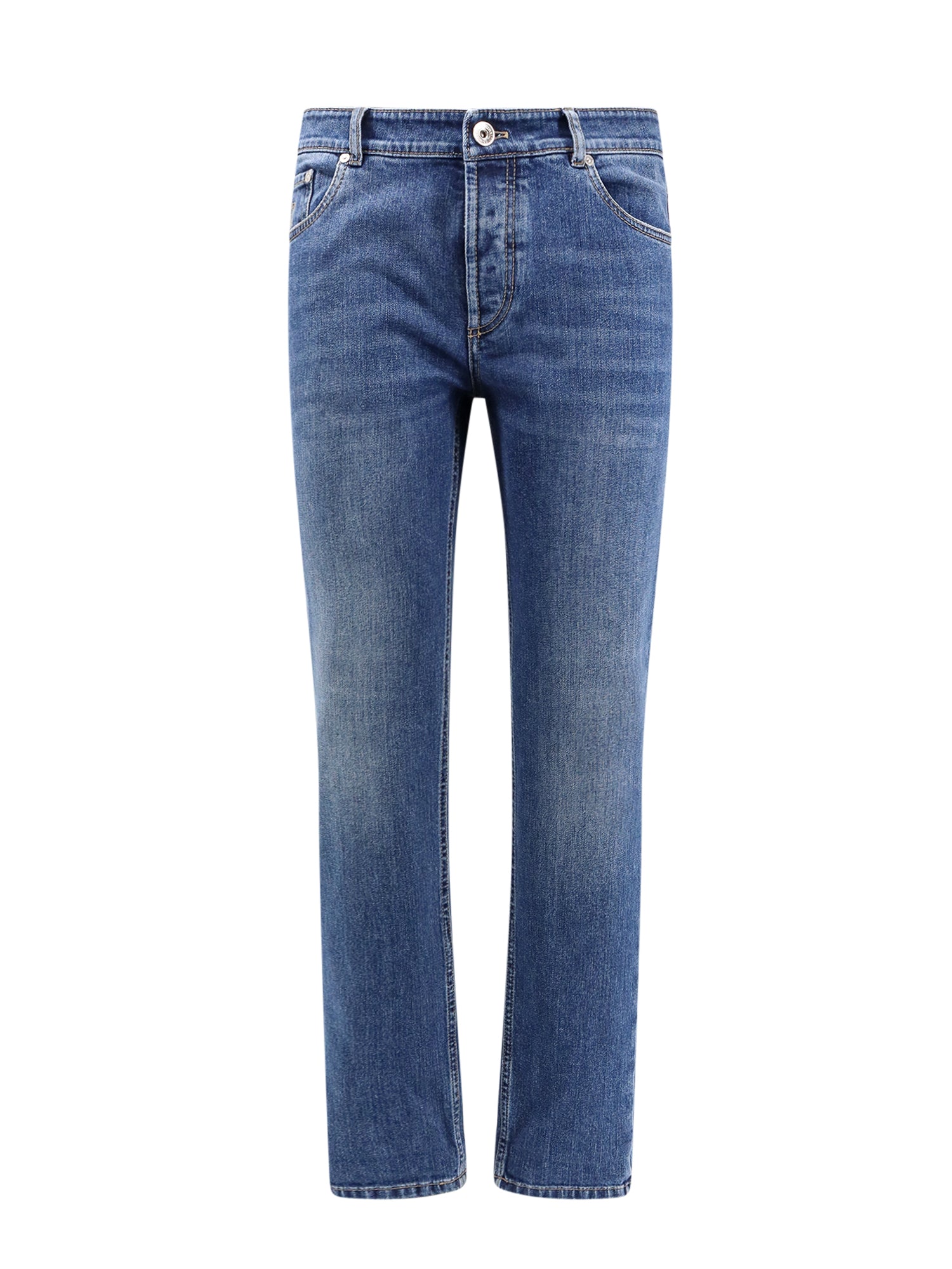 Brunello Cucinelli Jeans Blue Cotone Elastan