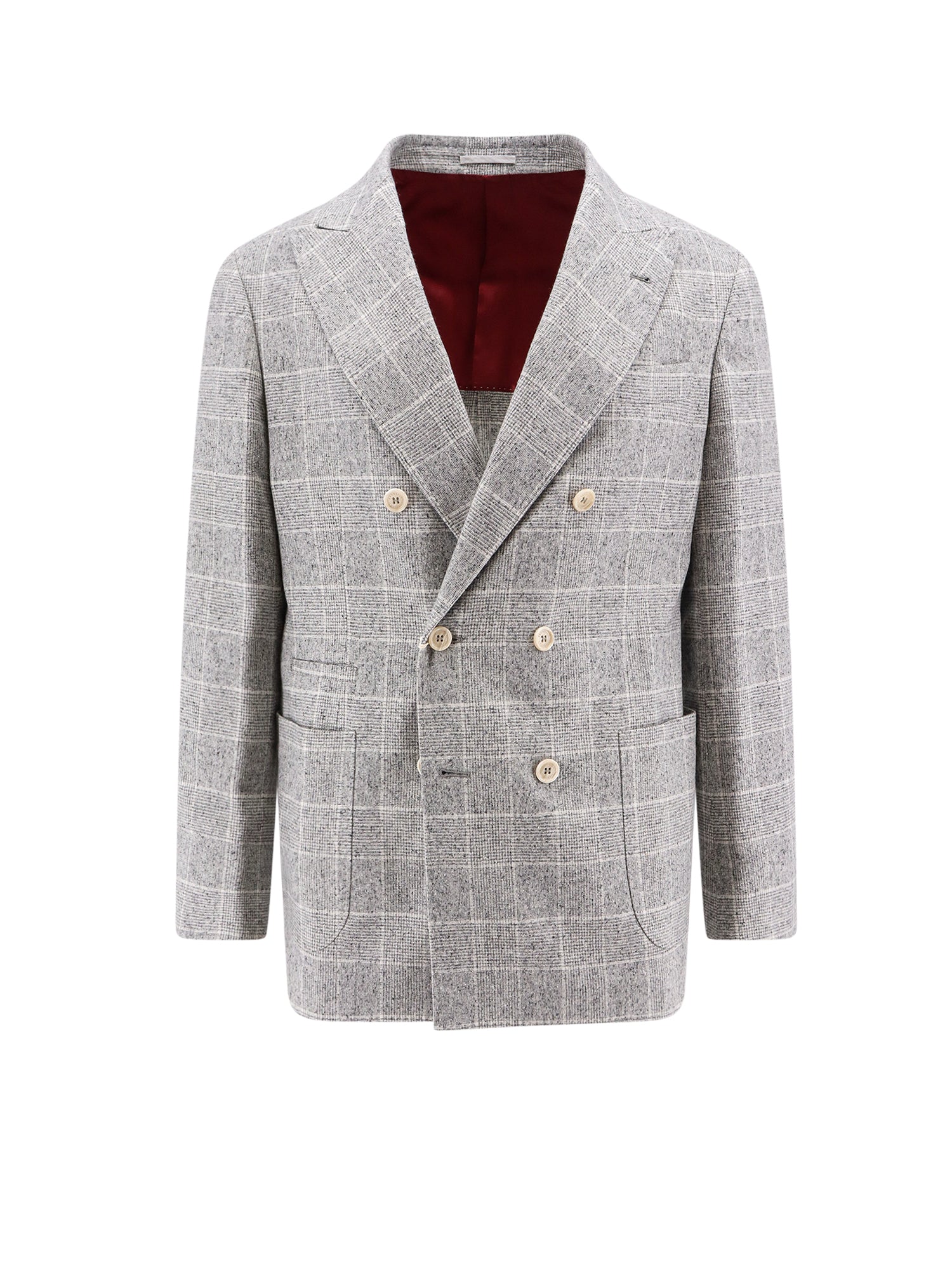 Brunello Cucinelli Clothing Grey Seta Lana Cashmere