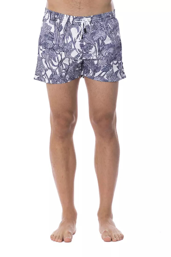 Roberto Cavalli Sport Polyester swim shorts in blue