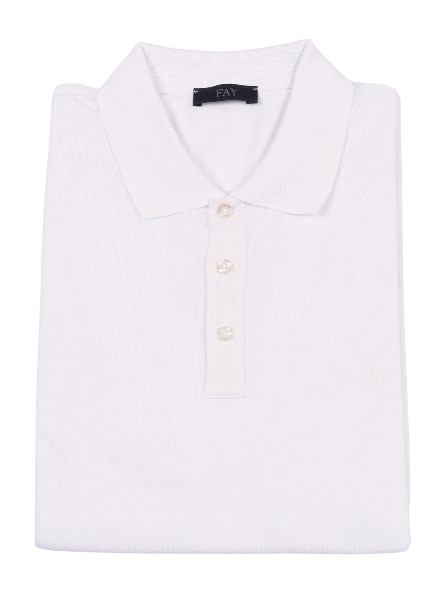 PIQUET STRETCH POLO White Cotton Elastane Shirt