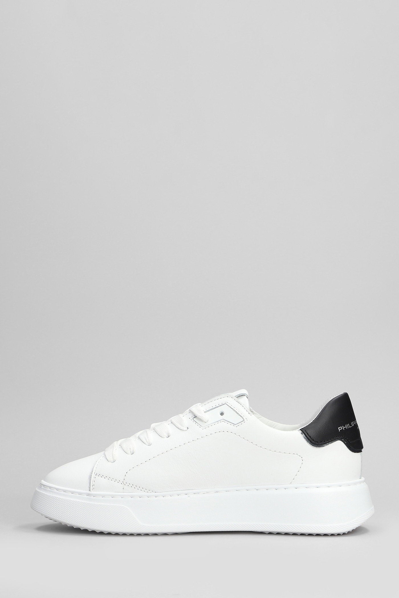 Temple Low Sneakers in white leather Scarpe