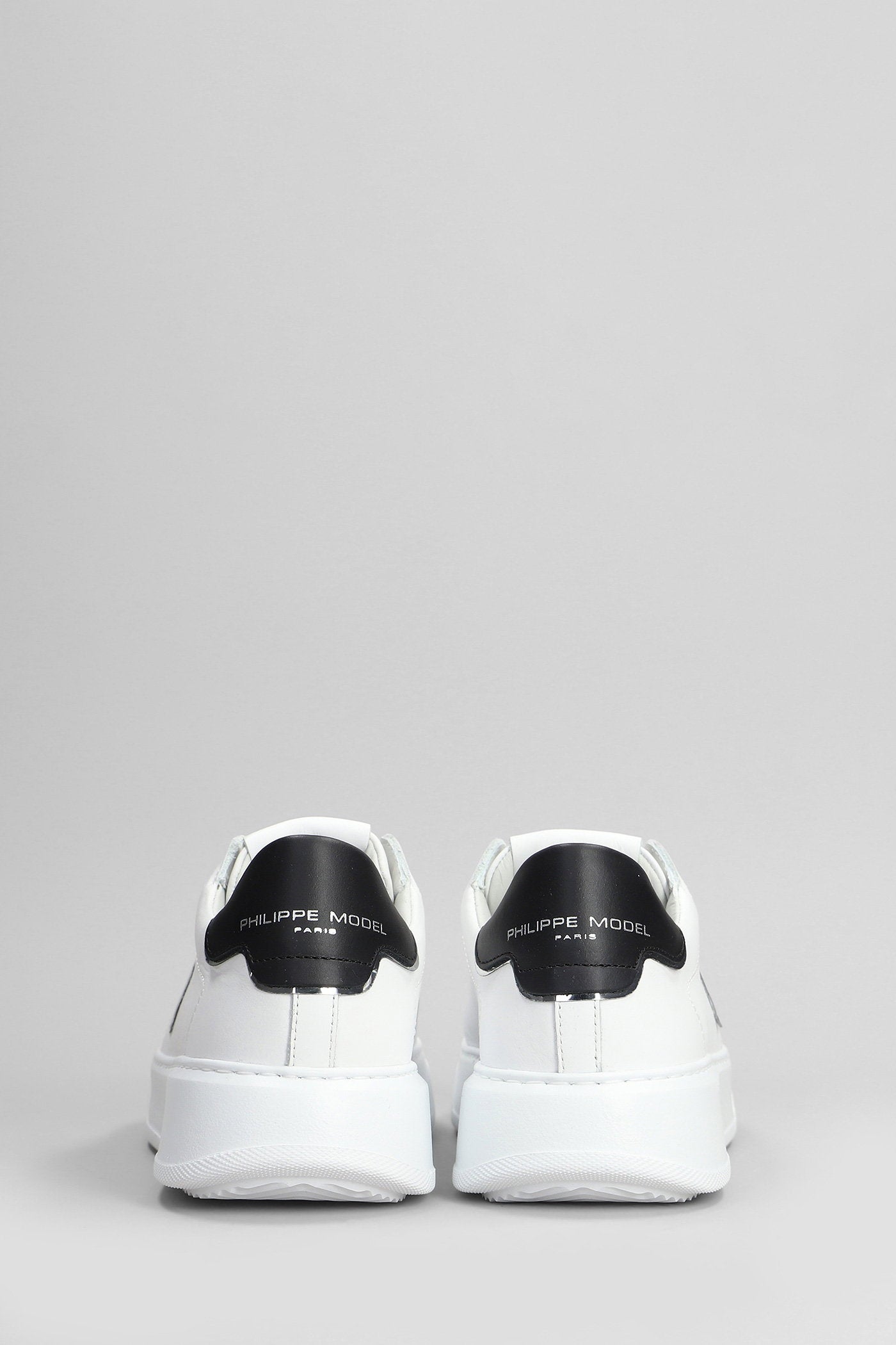 Temple Low Sneakers in white leather Scarpe