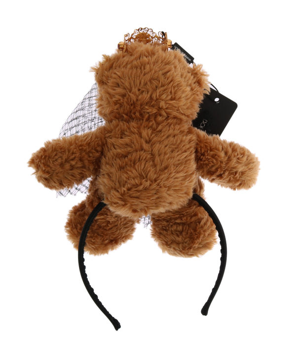 Dolce & Gabbana 80% Polyester headband in brown