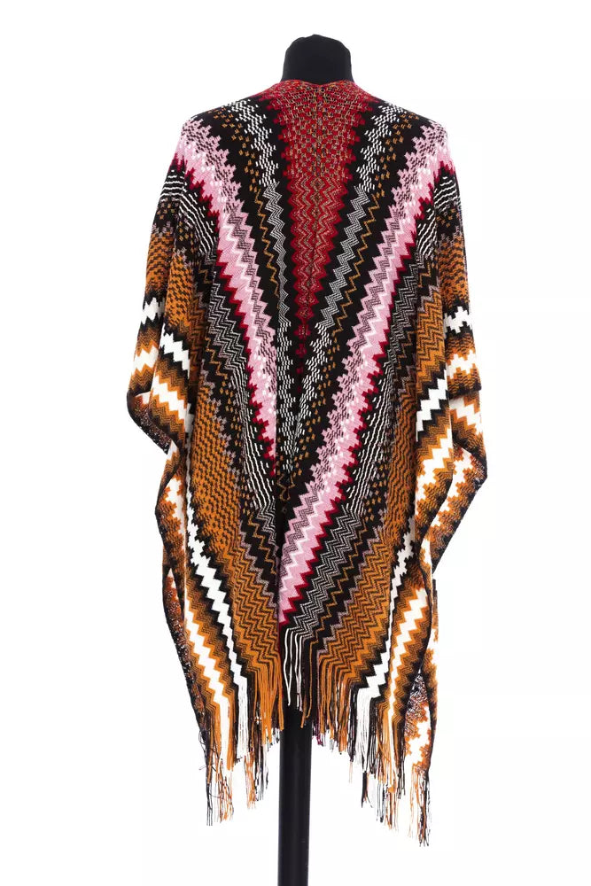 Missoni 42% Wool poncho in multicolor — view 3