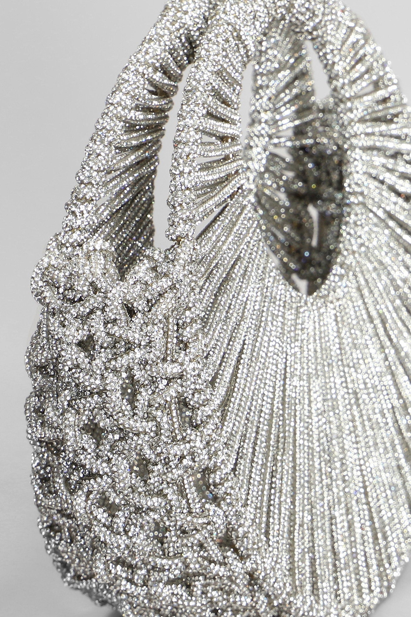 Jaya Hand bag in silver Resin Borse