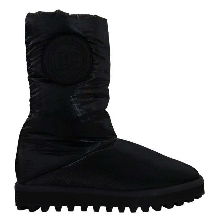 Dolce & Gabbana 100% Polyester boot in black — view 2