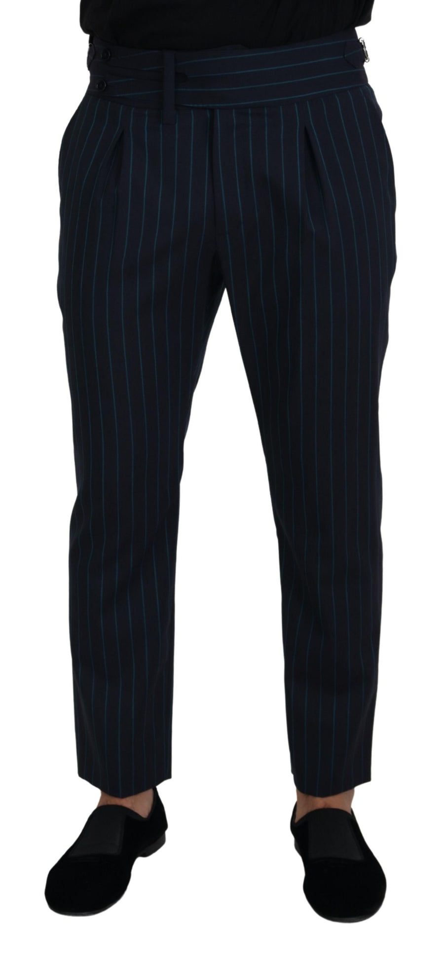 Dolce & Gabbana 100% Virgin Wool trousers in navy