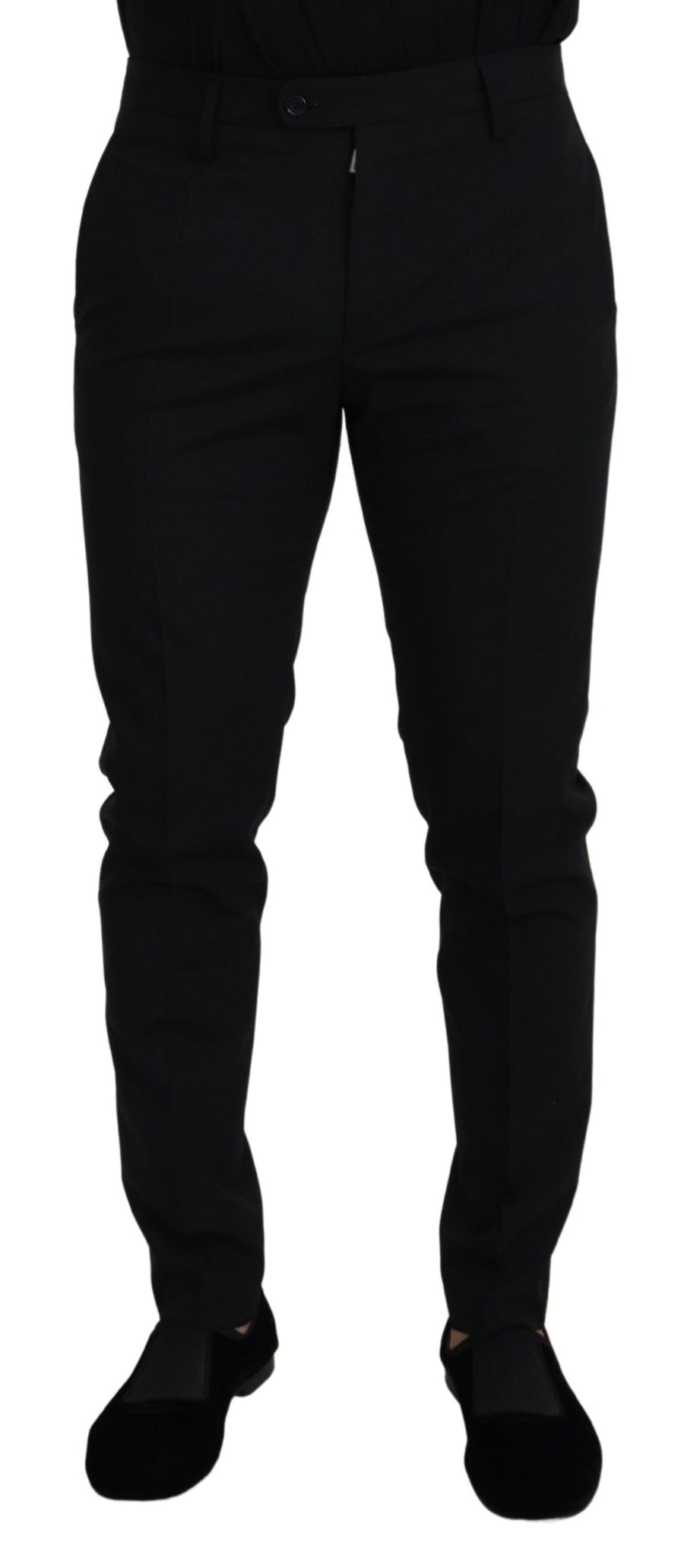 Dolce & Gabbana 60% Polyester trousers in black