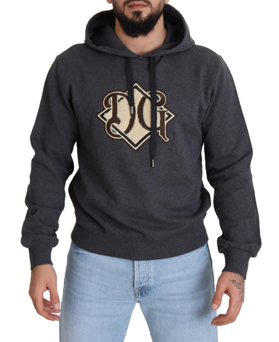 Dolce & Gabbana 100% Cotton hoodie in gray