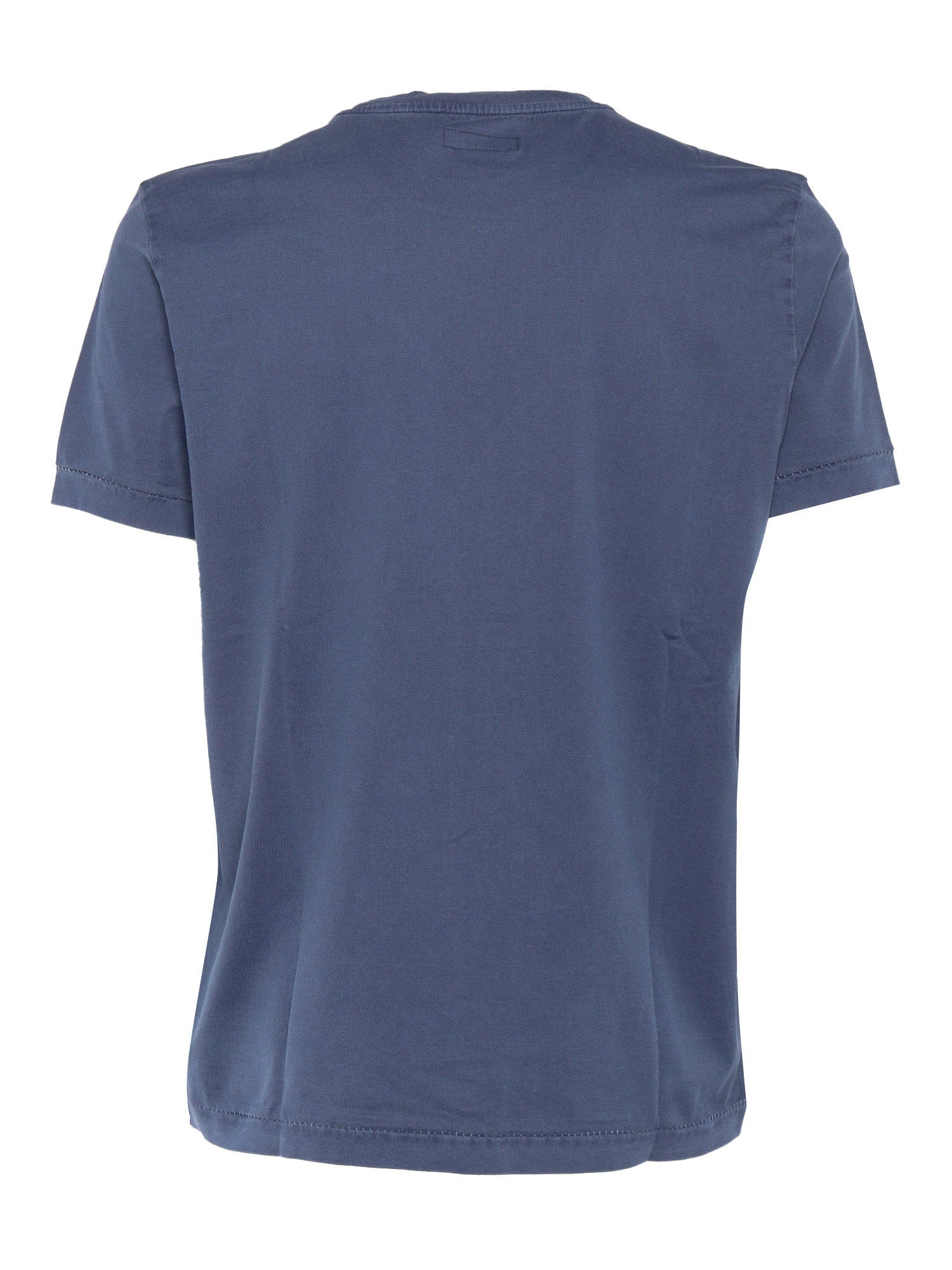 FAY JERSEY FROSTED T-SHIRT Blue Cotton Short Sleeves