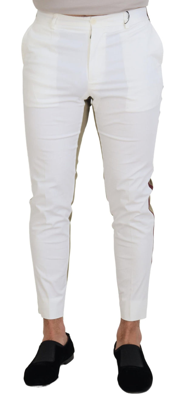 Dolce & Gabbana 97% Cotton chinos in white