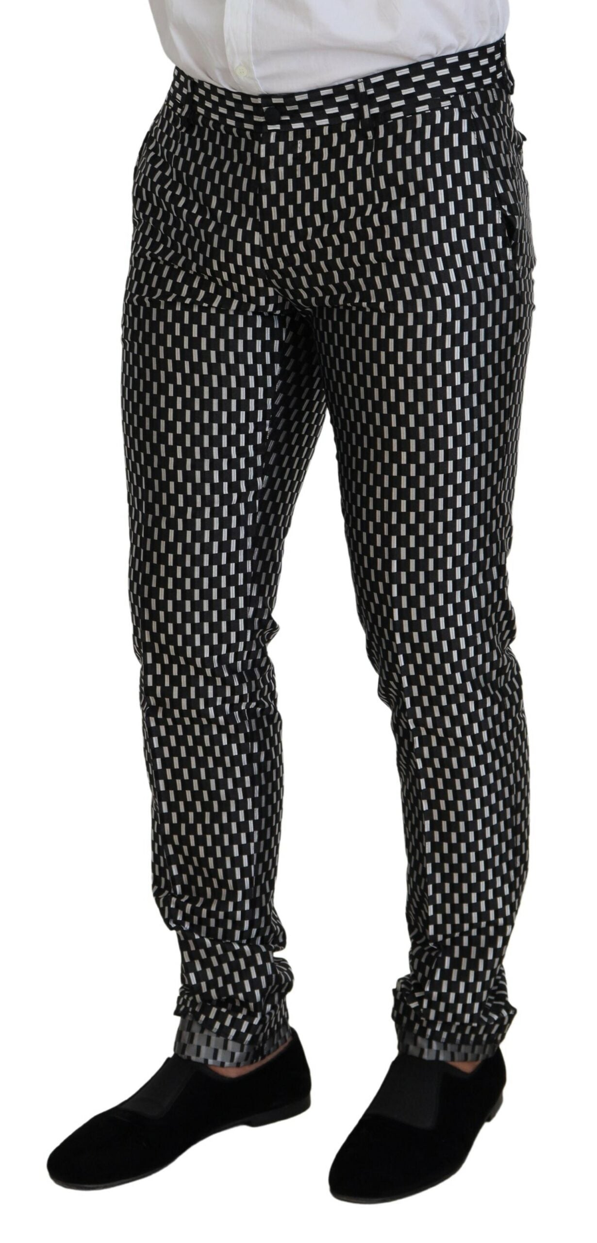 Dolce & Gabbana 98% Silk pant suit in black — view 8