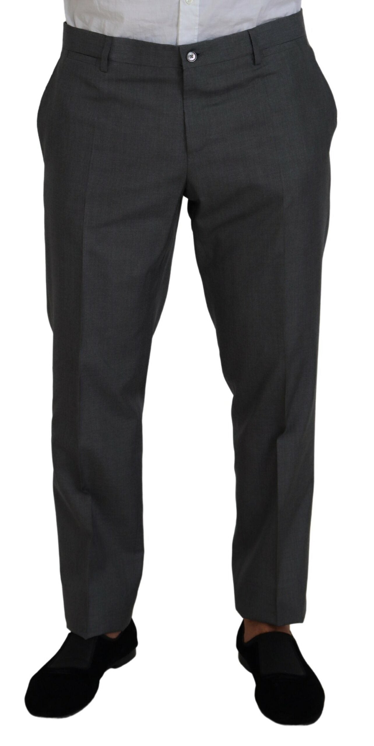 Dolce & Gabbana 97% Wool pant suit in gray — view 2