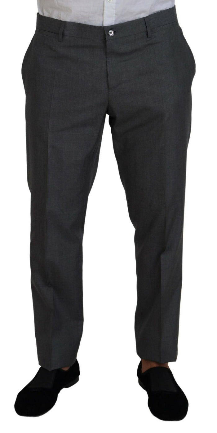 Dolce & Gabbana 97% Wool pant suit in gray — view 2