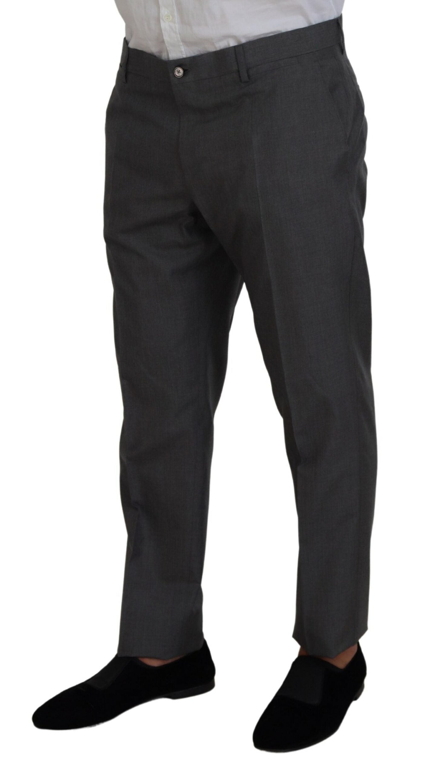 Dolce & Gabbana 97% Wool pant suit in gray — view 3