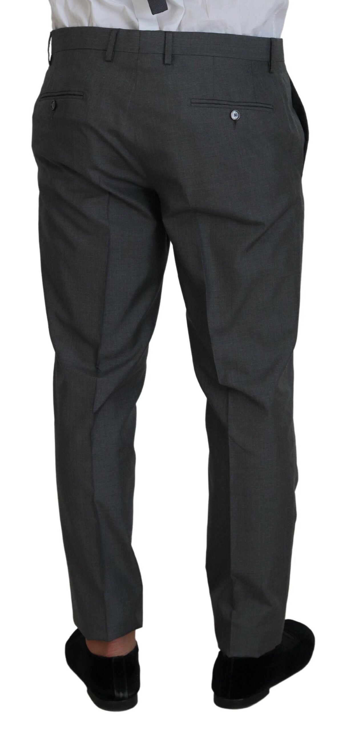 Dolce & Gabbana 97% Wool pant suit in gray — view 4