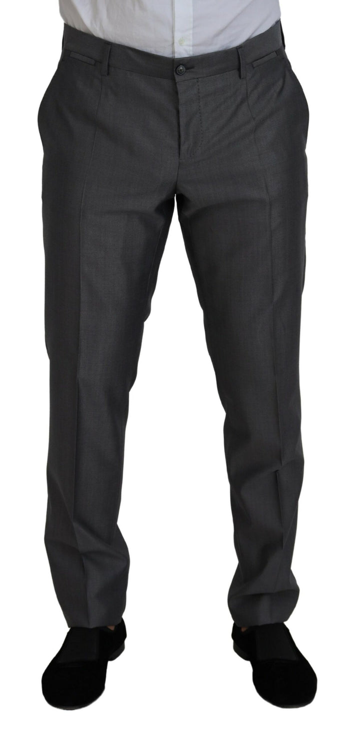 Dolce & Gabbana 82% Wool pant suit in gray — view 2