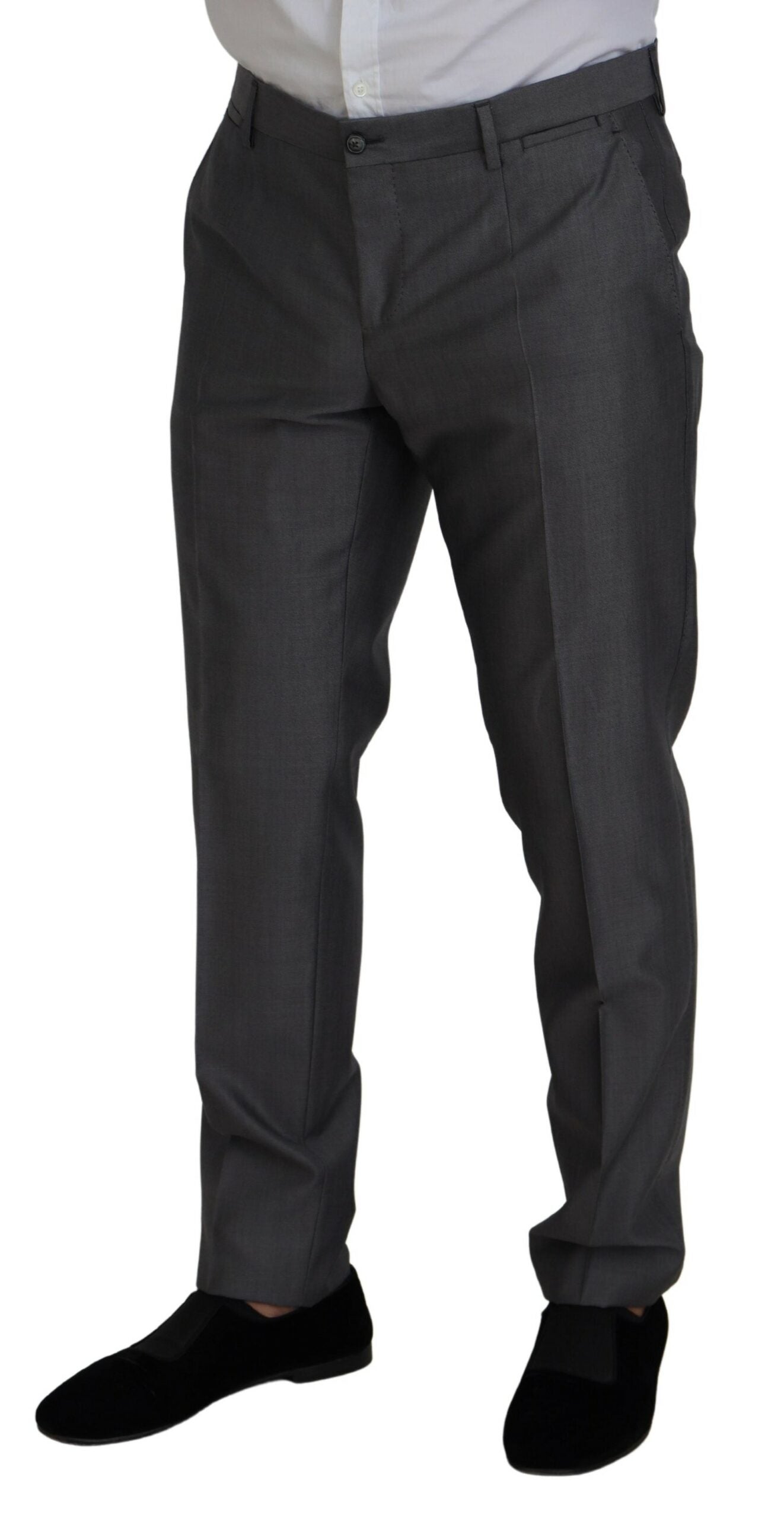 Dolce & Gabbana 82% Wool pant suit in gray — view 3