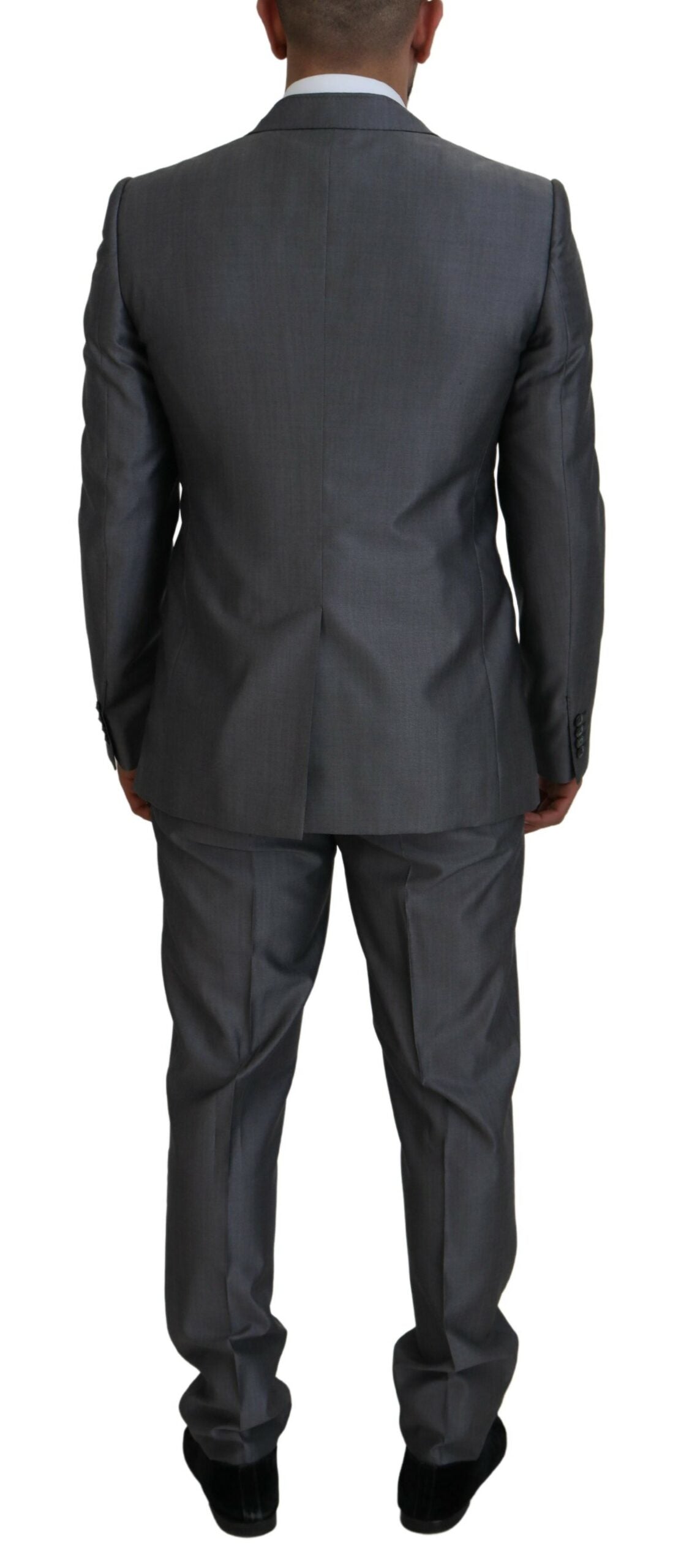Dolce & Gabbana 82% Wool pant suit in gray — view 7
