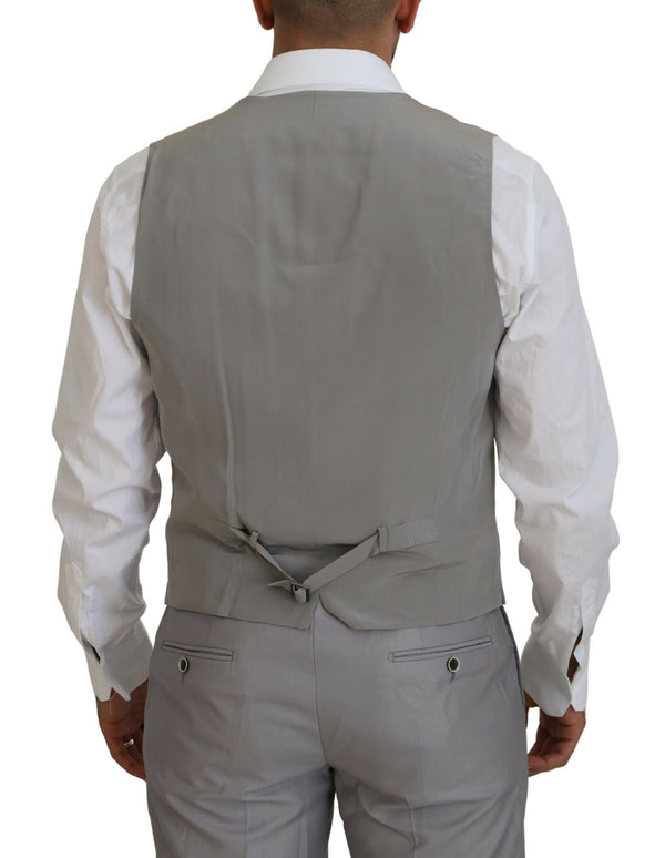 Dolce & Gabbana 82% Wool suit in silver