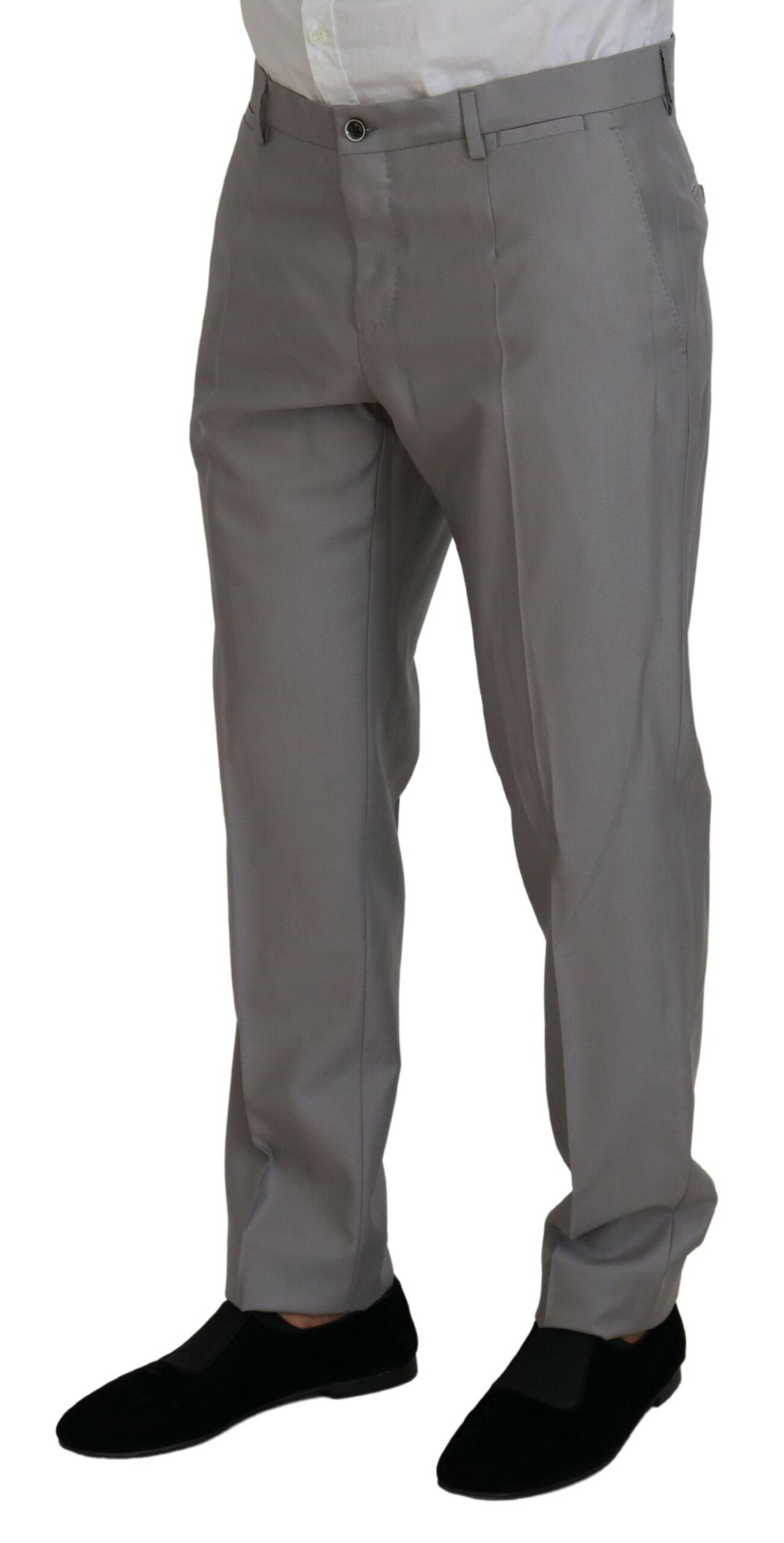 Dolce & Gabbana 82% Wool suit in silver — view 3