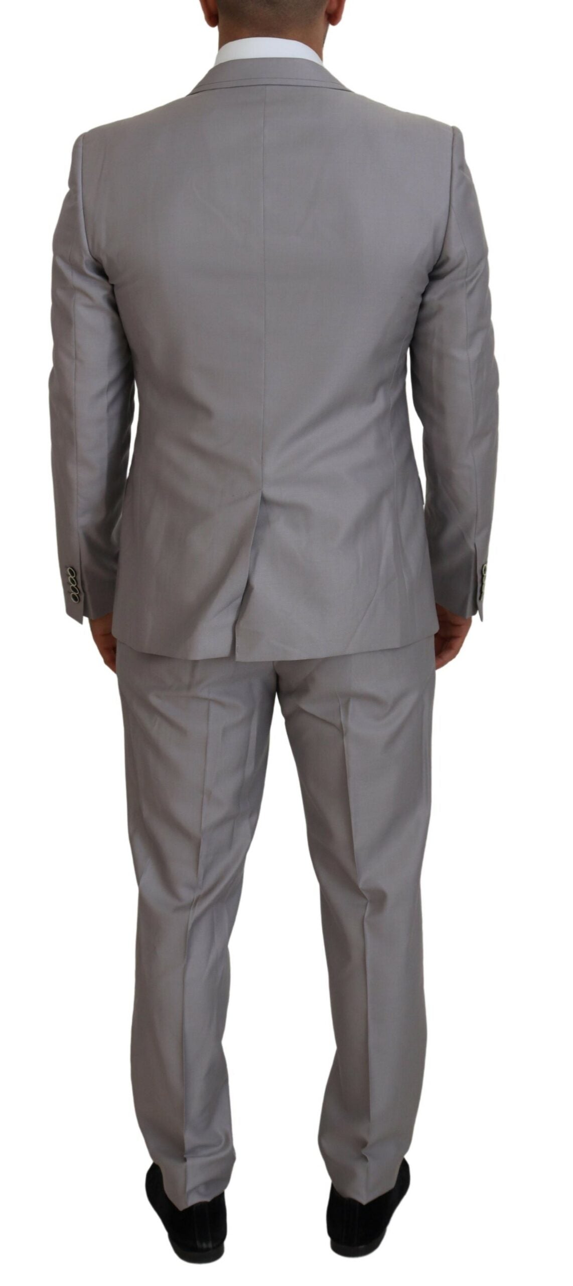 Dolce & Gabbana 82% Wool suit in silver — view 8