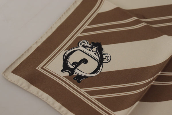 Dolce & Gabbana 100% Silk handkerchief in brown
