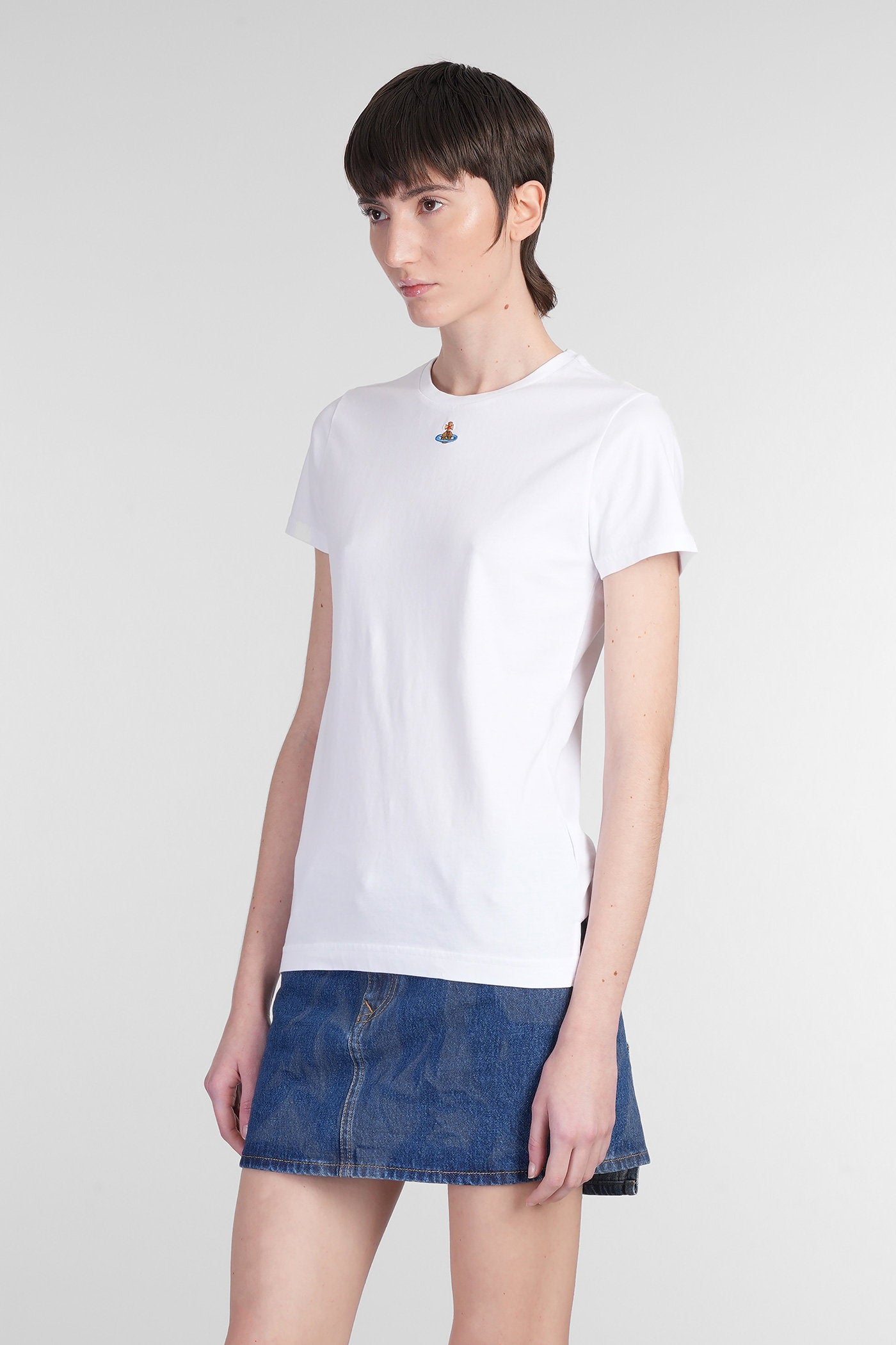 Orb peru tee T-Shirt in white cotton Abbigliamento