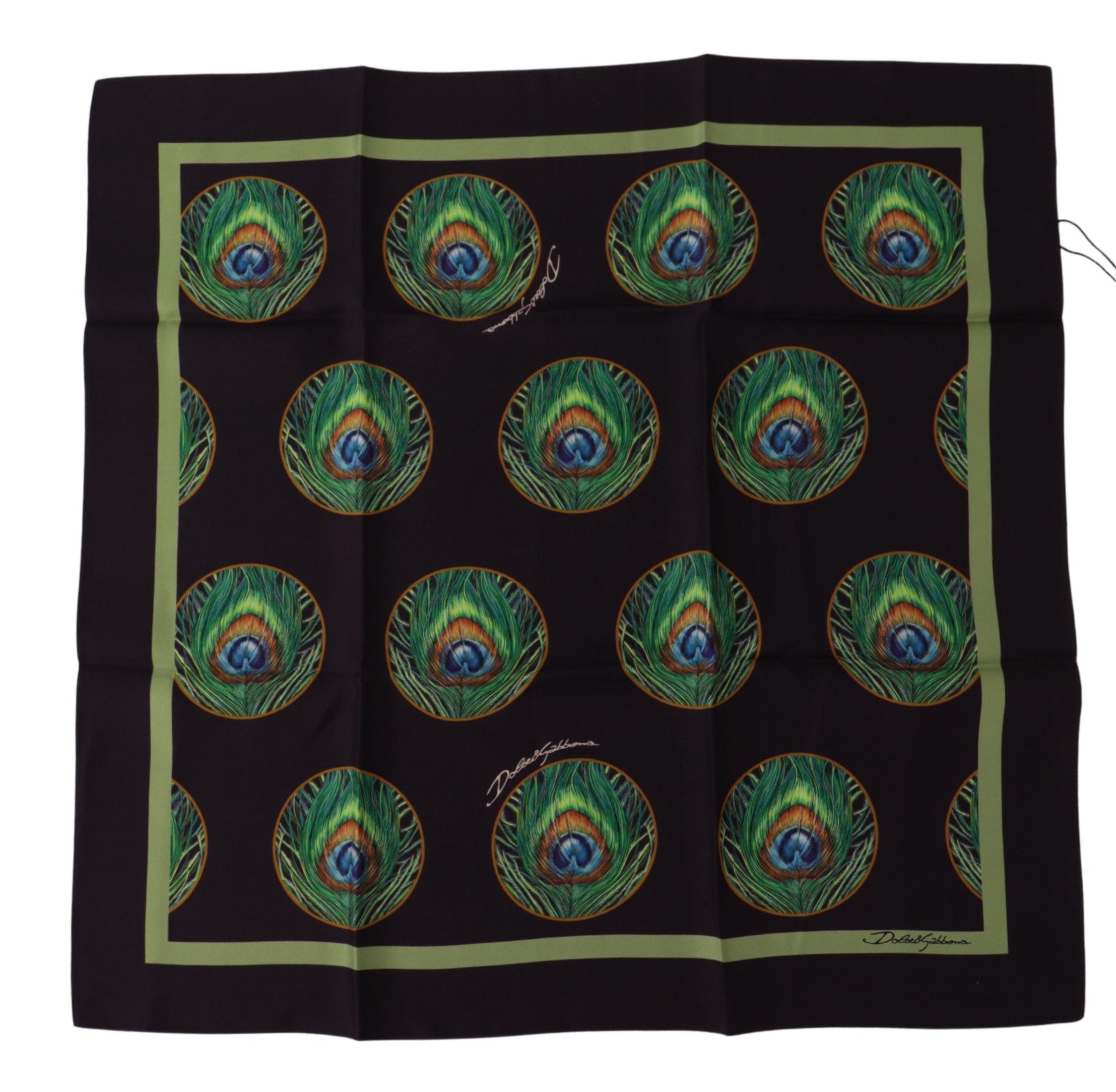 Dolce & Gabbana 100% Silk scarf in black