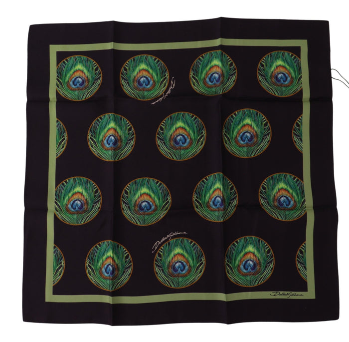 Dolce & Gabbana 100% Silk scarf in black