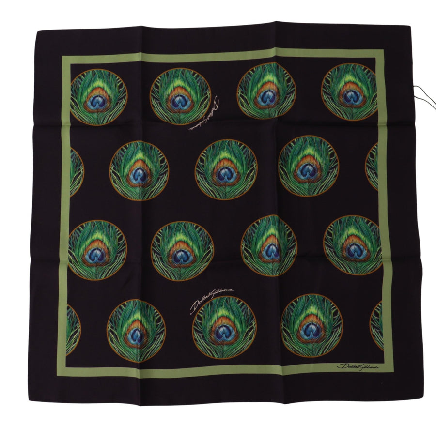 Dolce & Gabbana 100% Silk scarf in black