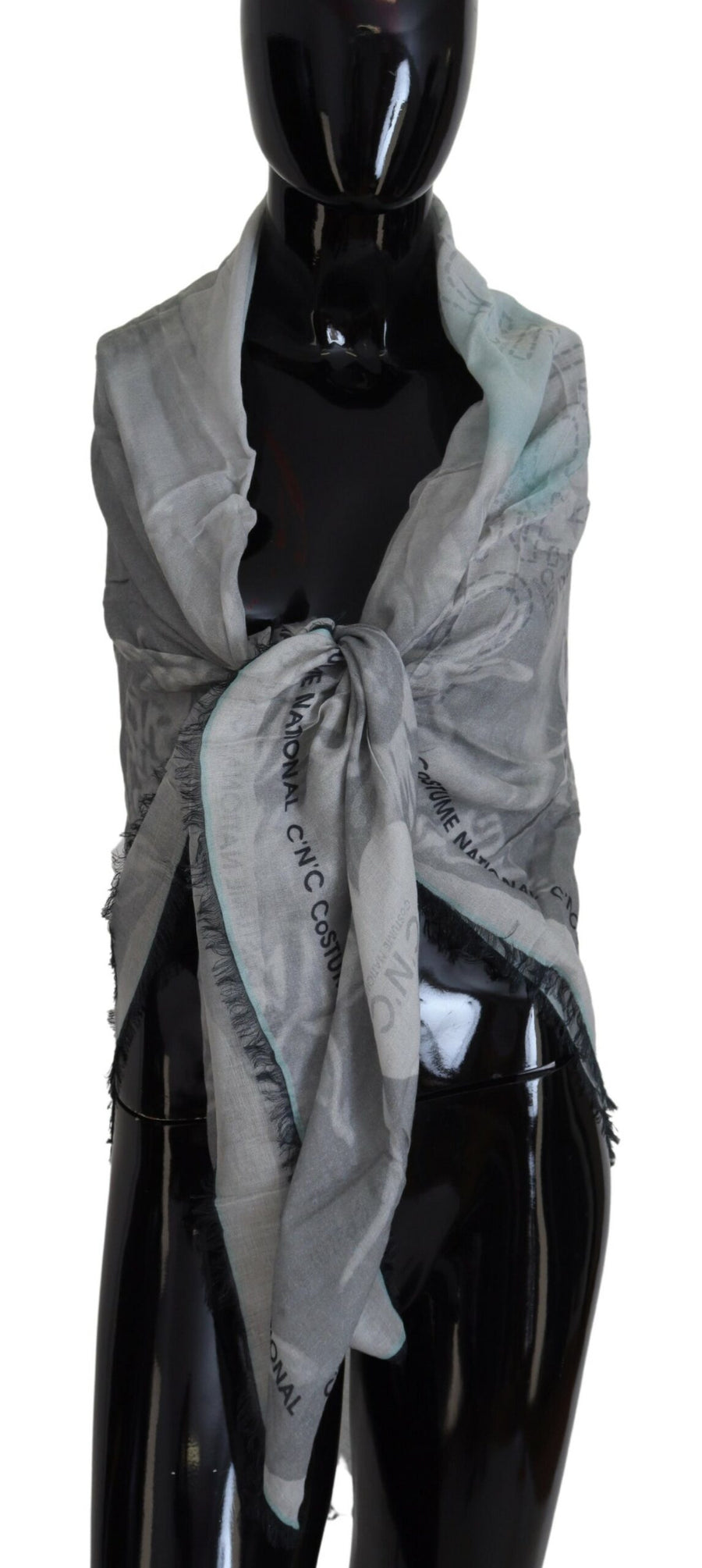 Costume National Cotton scarf in gray