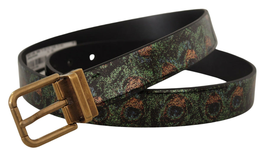 Dolce & Gabbana Vernice leather belt in multicolor