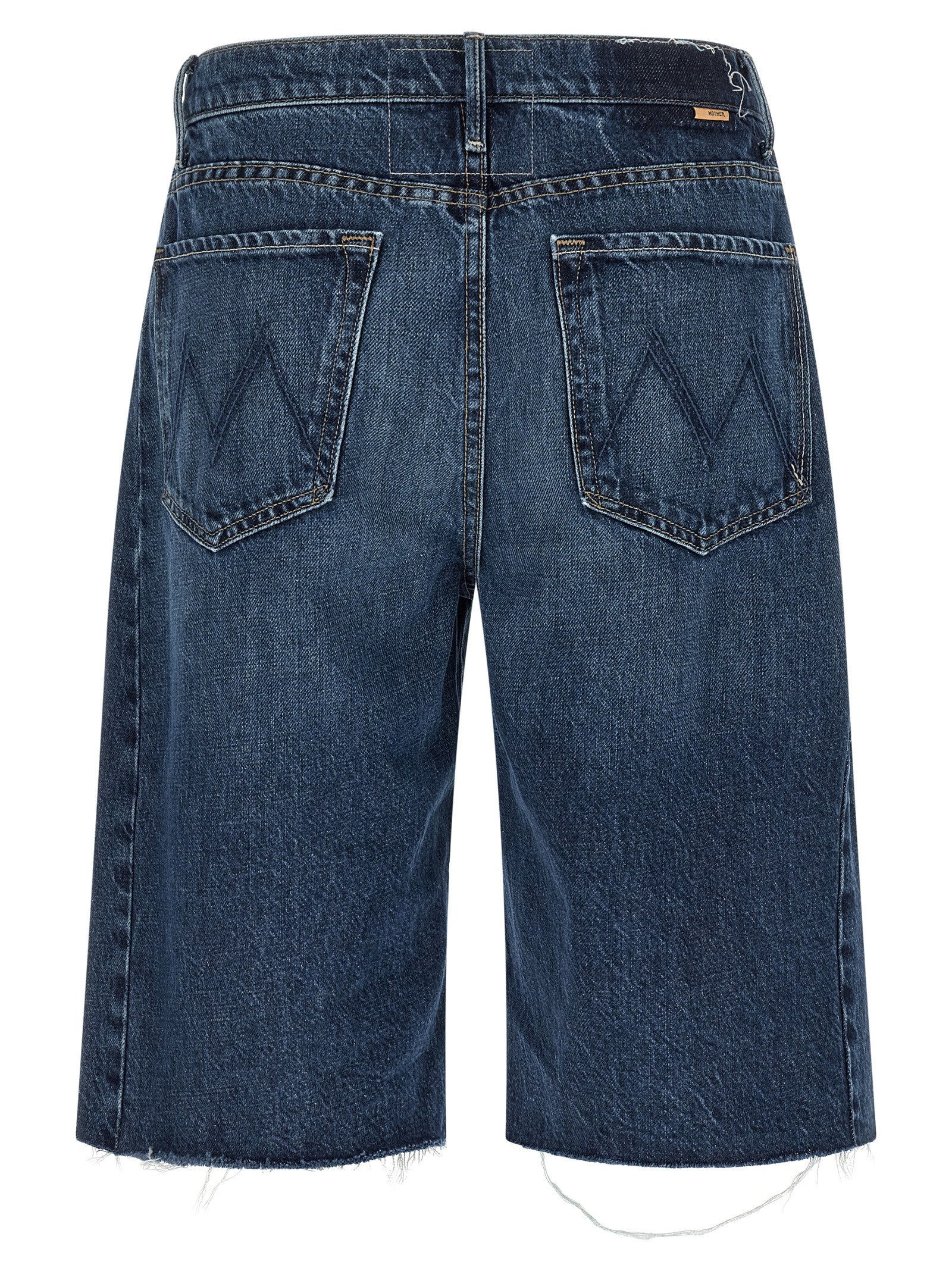The Half-Pipe Bermuda Fray Shorts Blue Cotton Bermuda