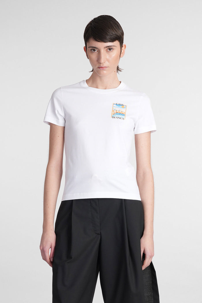 T-Shirt in white cotton Abbigliamento