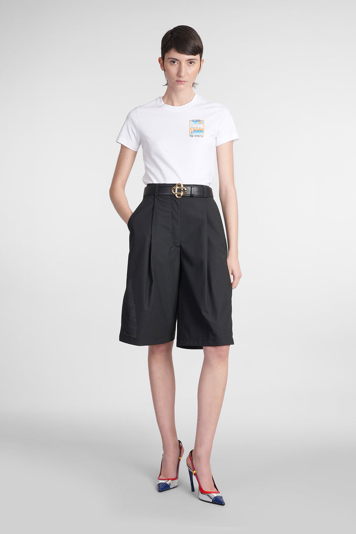T-Shirt in white cotton Abbigliamento
