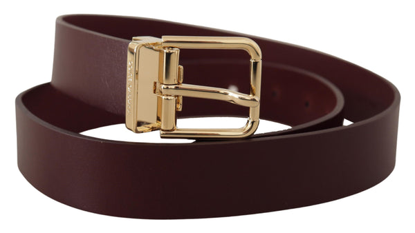 Dolce & Gabbana Leather belt in maroon