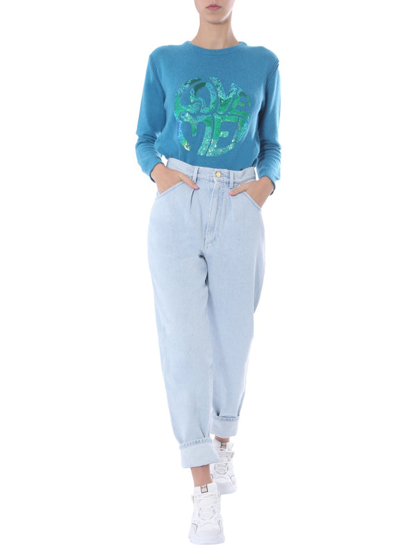 Love Me Sweater Baby Blue Wool Jumpers