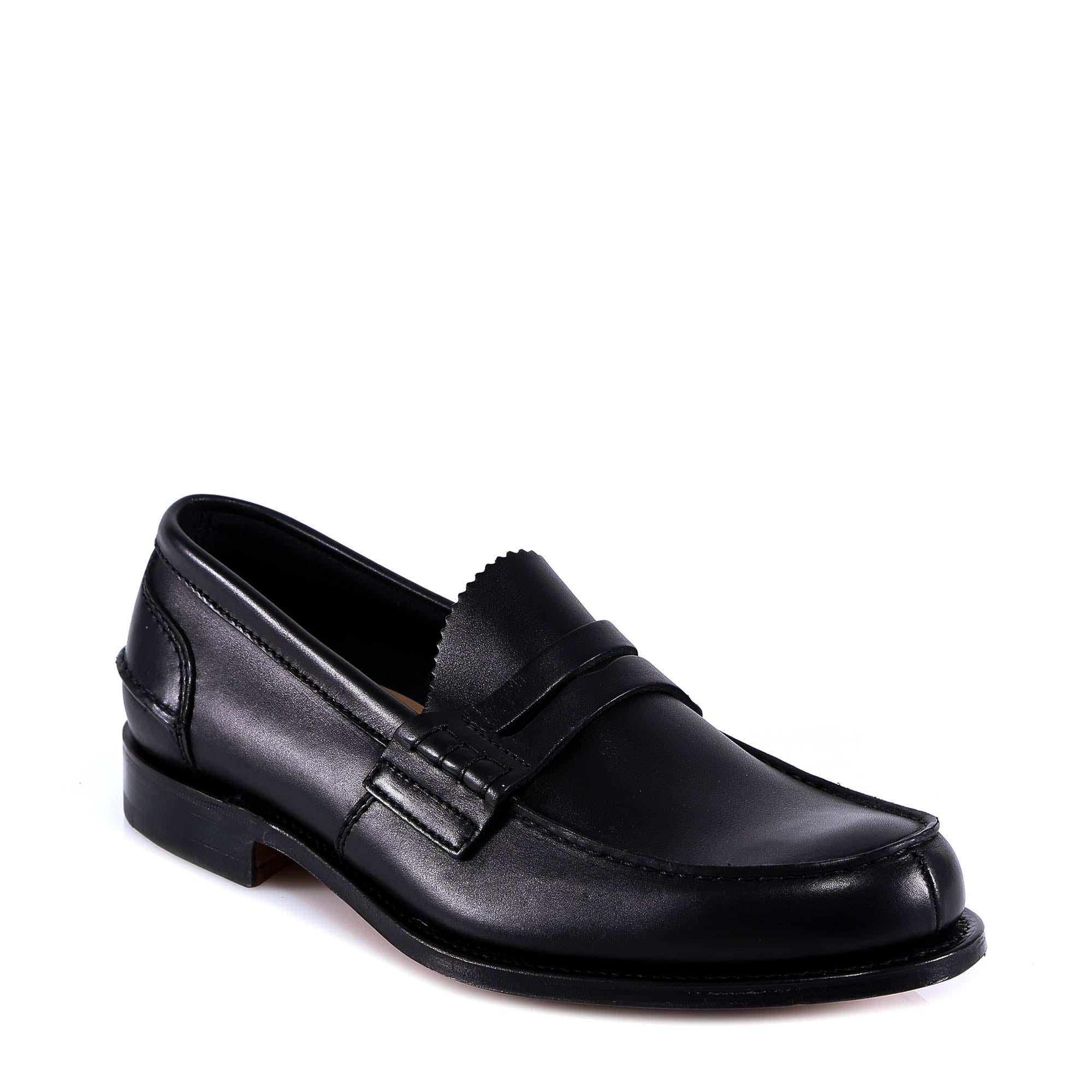 Churchs Flat Shoes Black Pelle