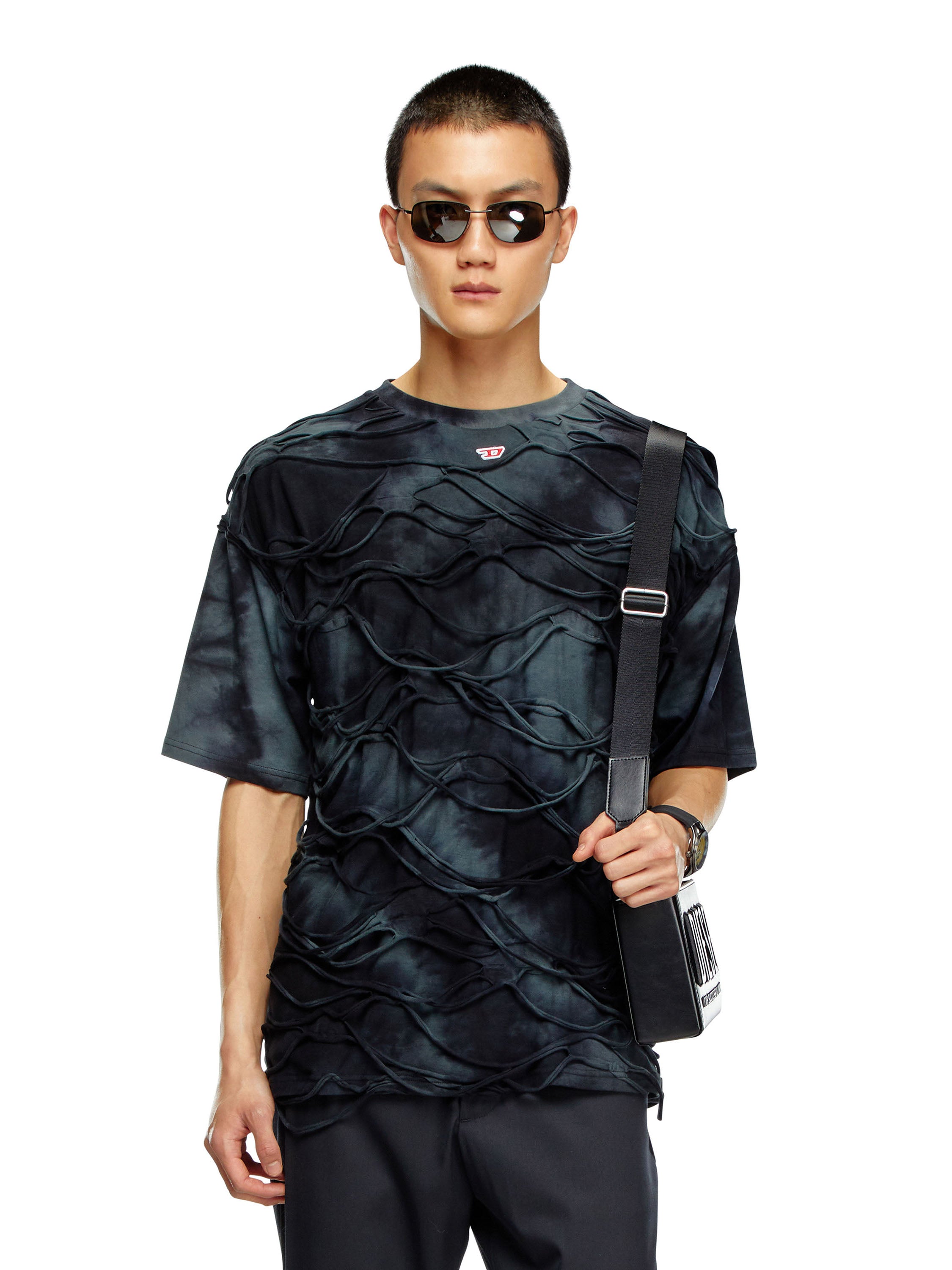 Diesel T-Shirts And Polos Black 100 % Cotone