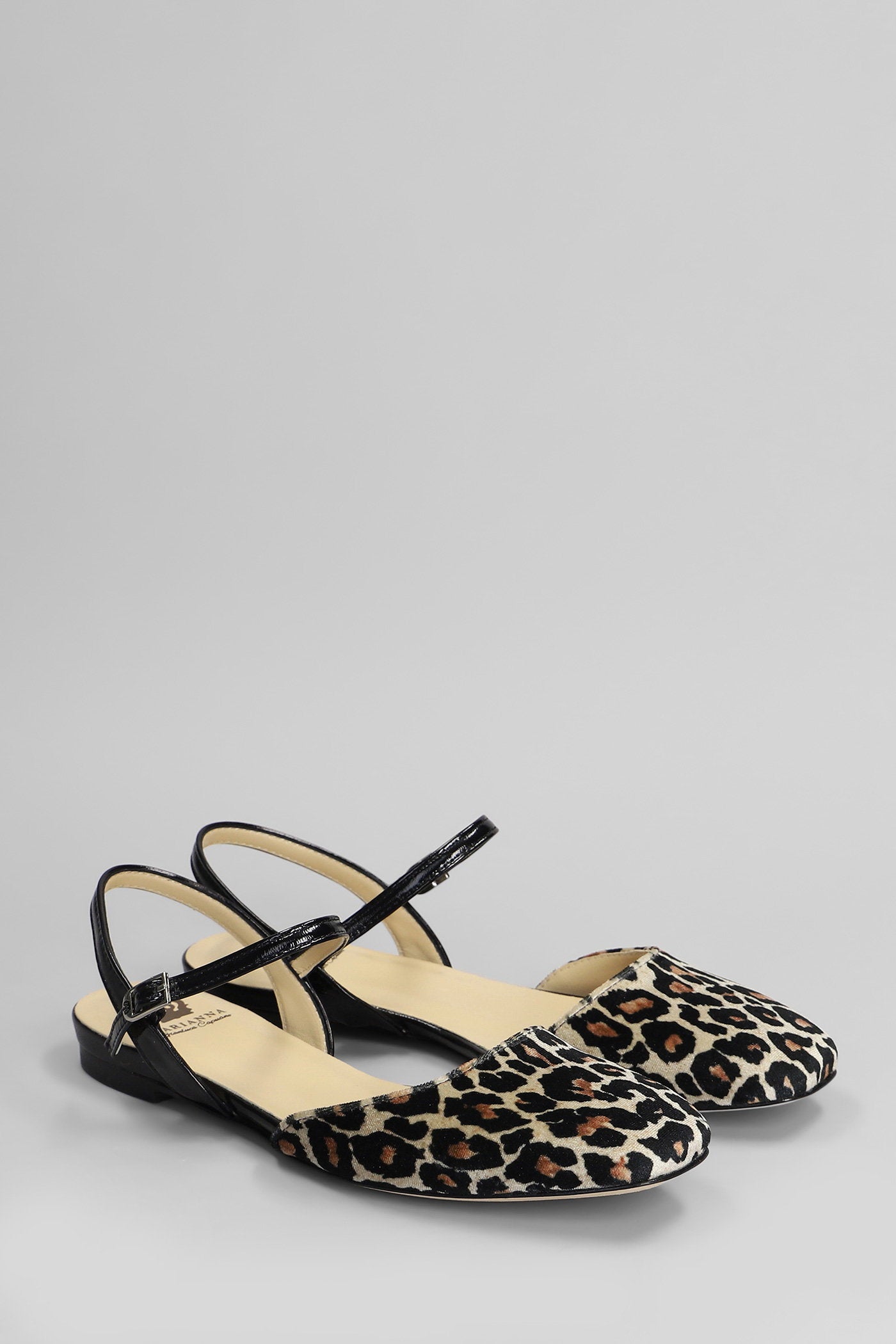 Ballet flats in Animalier leather Scarpe