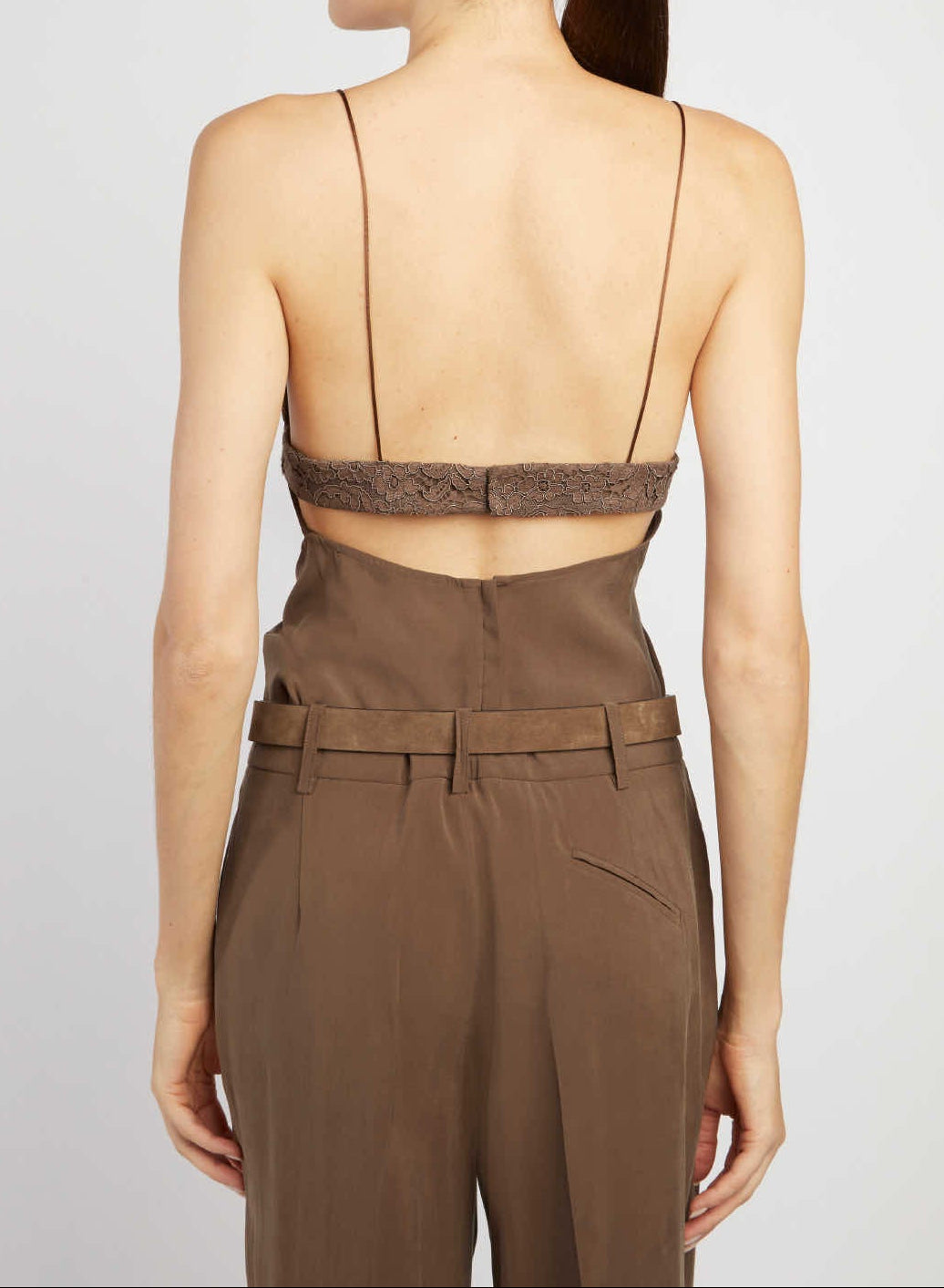Suede Emily Belt Gold Brown +