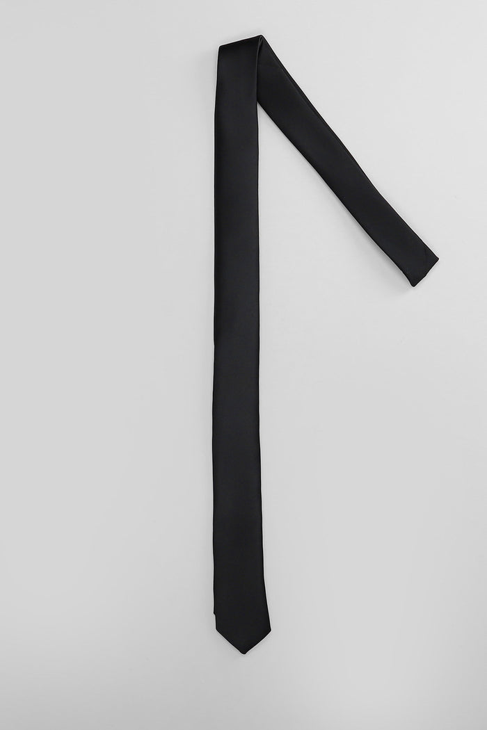 Tie in black polyester Accessori