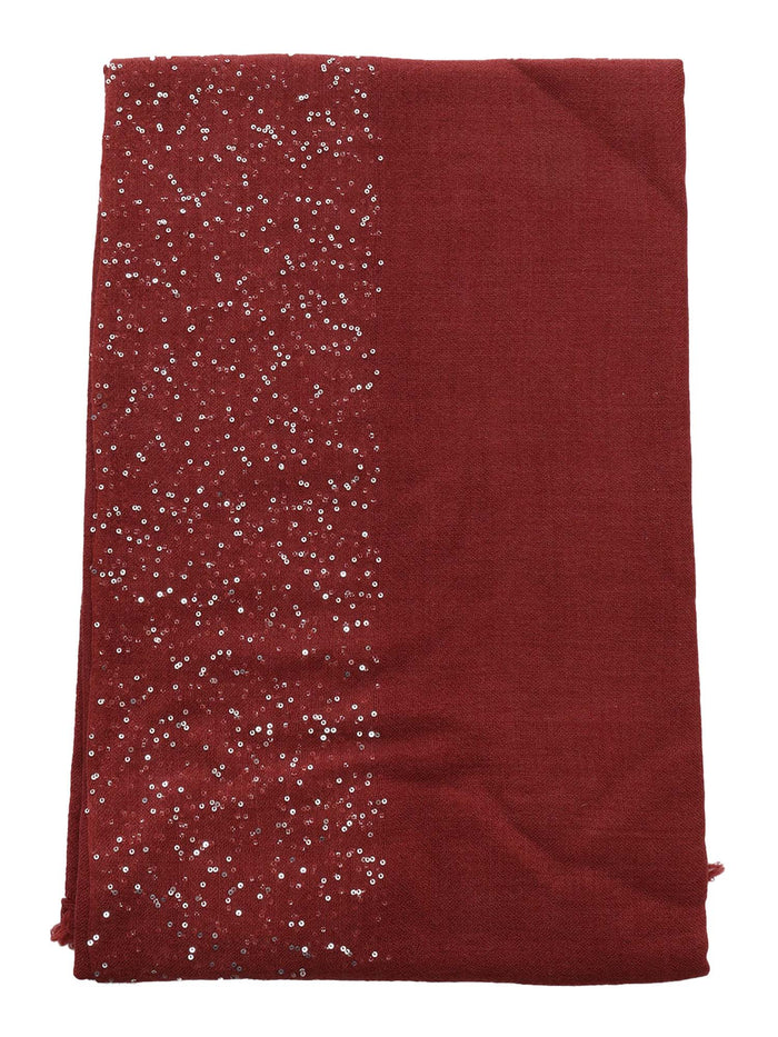 New Dalila scarf Red Vergin Wool Silk Polyester